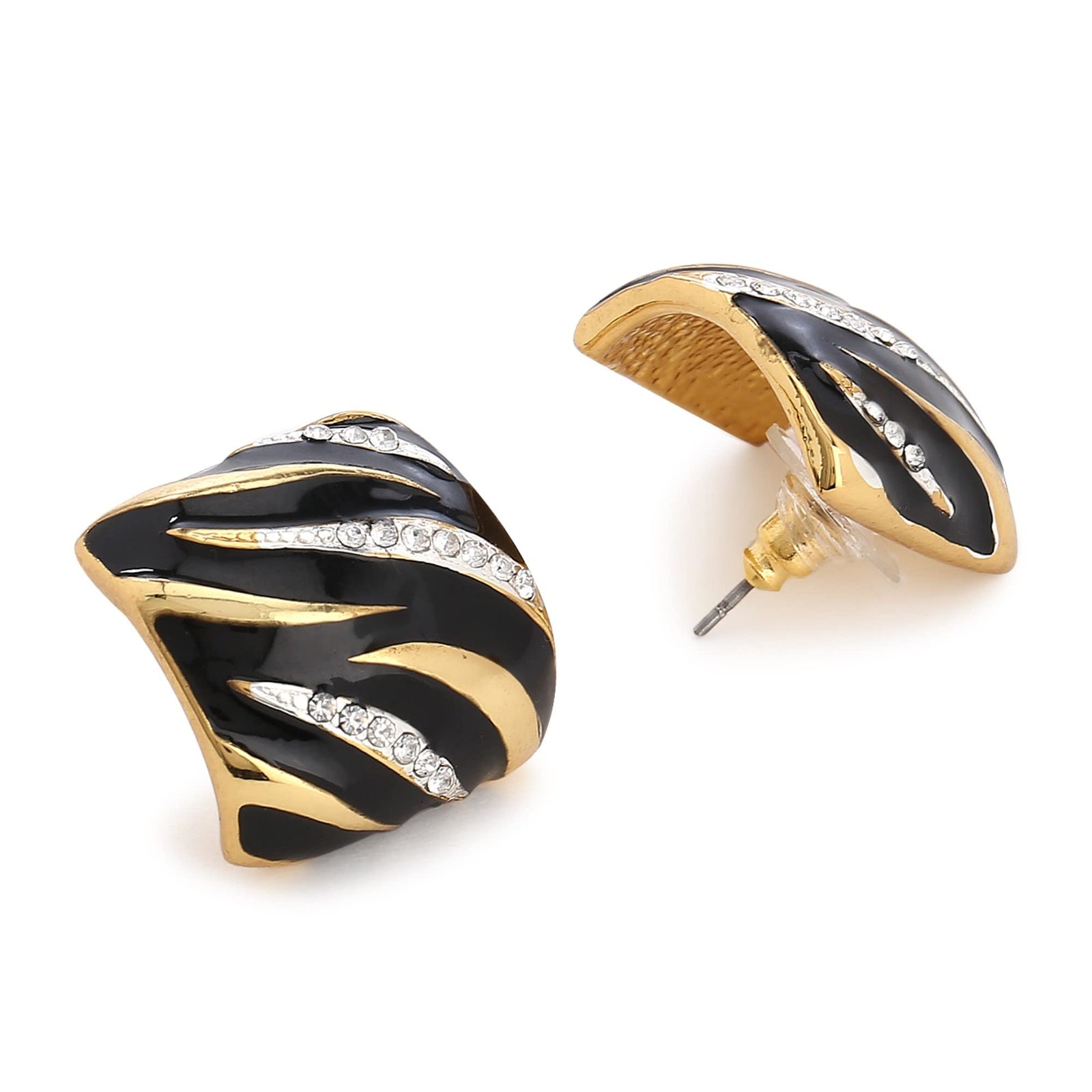 Estele Gold Plated Stud Earrings For Women