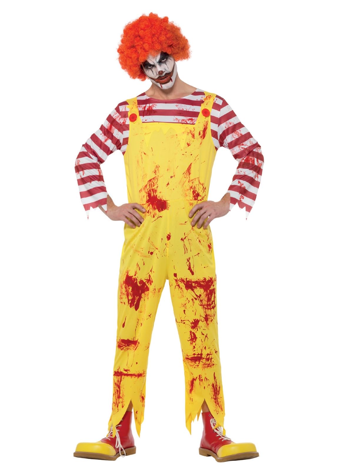 Smiffys Men's Smiffys Kreepy Killer Clown Costume Smiffys Kreepy Killer Clown Costume (pack of 1)