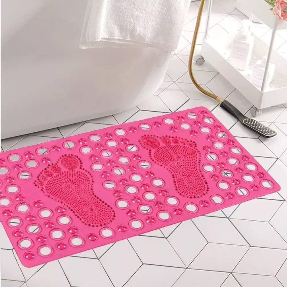 Silicone Foot Bath Mat with Suction - Anti-Slip Design