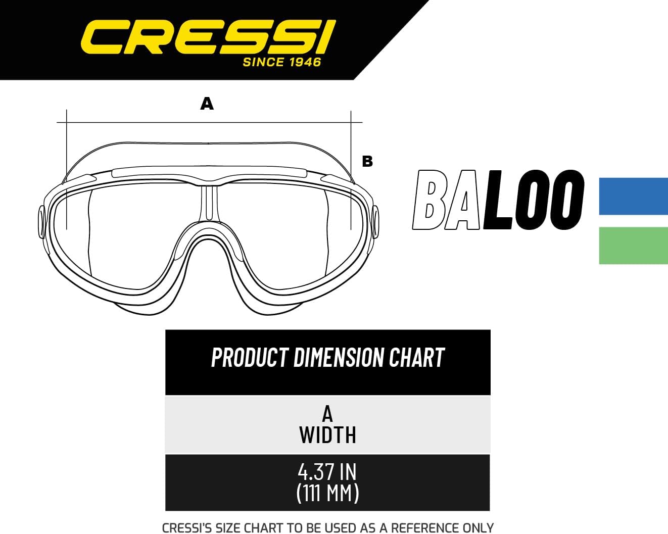 CRESSI Baloo/Baloo King Goggles - Junior Goggles Unisex for Swimming, Pool and Snorkelling