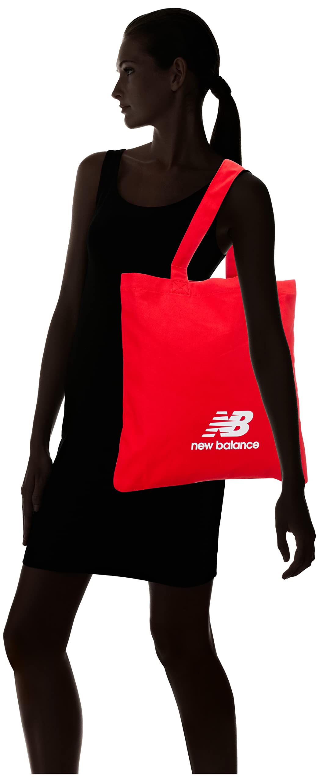 New Balance Printed Logo Top Handle Unisex Tote Bag - Red