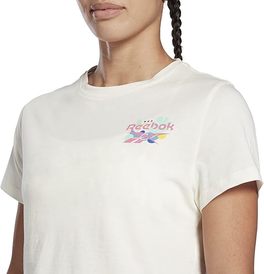 Reebok Women's Te Graphic Tee - Verbiage GRAPHIC TEE (SHORT SLEEVE)