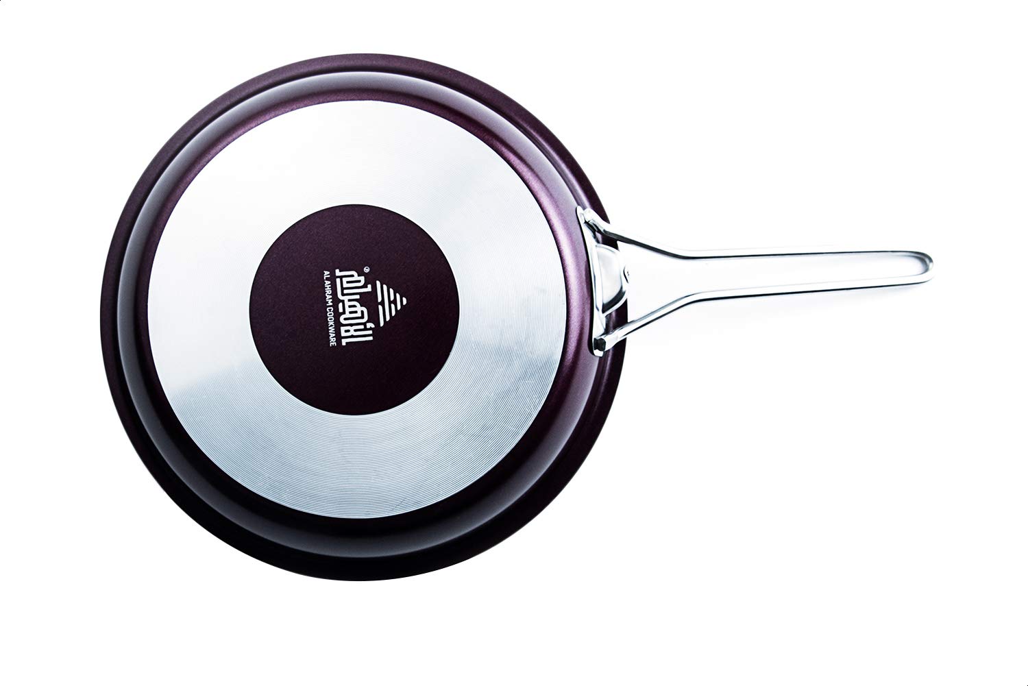 Al Ahram Teflon Frying Pan Set, 18, 22 and 26 cm - Purple