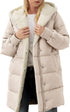 Ebifin Womens Winter Warm Coats Sherpa Fleece Lined Long Hooded Puffer Jacket