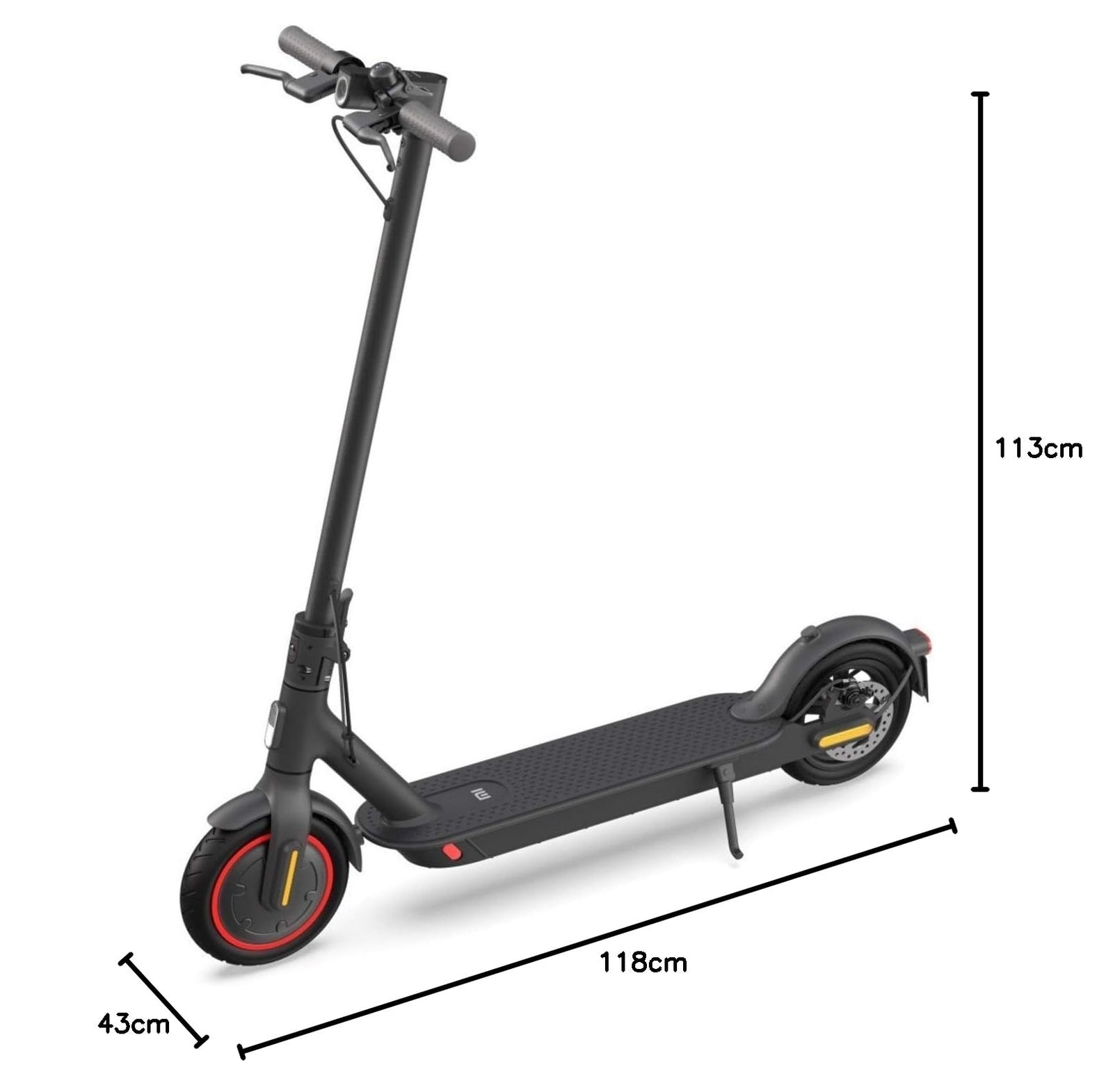 Xiaomi Electric Scooter Pro 2 Upgraded New 2020 Model  Black, 113 X 43 X 118 Cm, Ddhbc11Neb