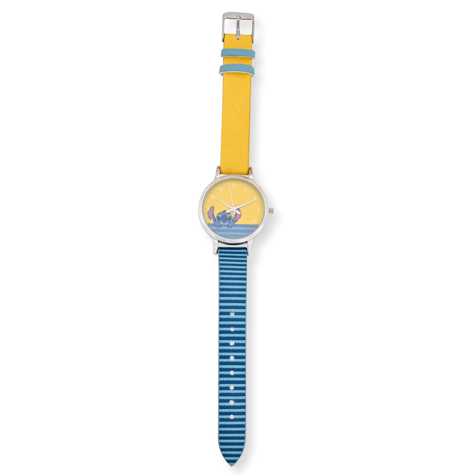 Accutime Girls' Lilo and Stitch LAS5035AZ Quartz Watch, Blue/Yellow, Lilo and Stitch Anlog Watch