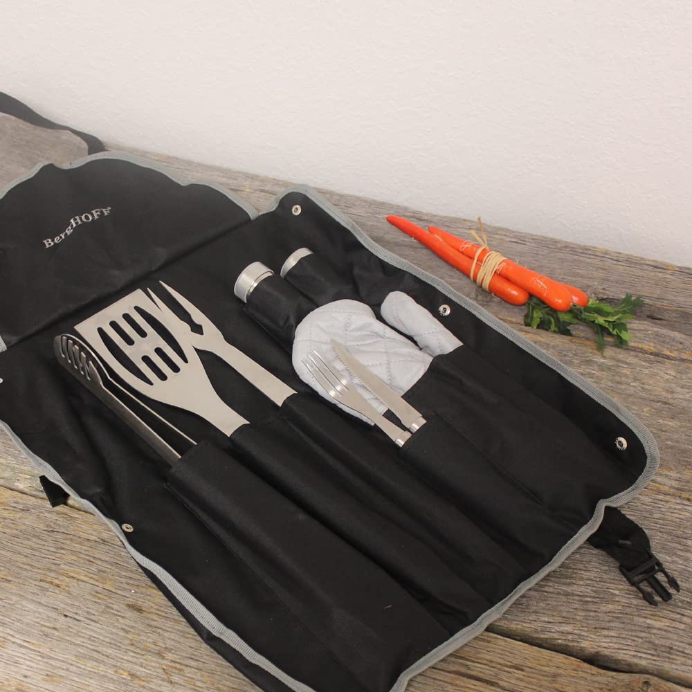 9 piece barbecue set in apron