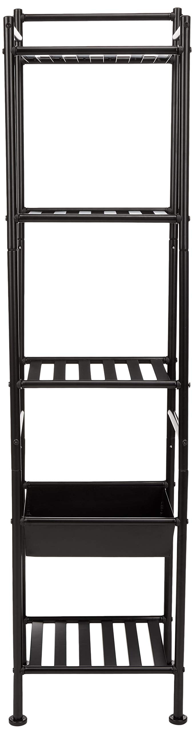 Amazon Basics 5-Tier Bathroom Shelving Unit with Basket