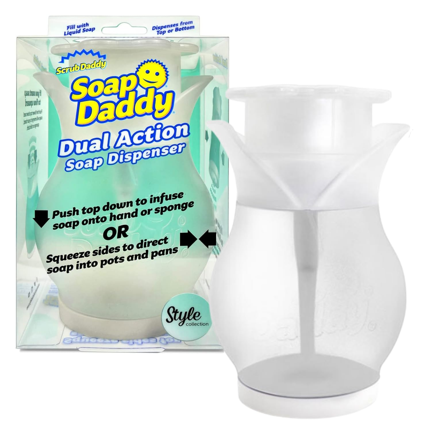 Scrub Daddy Dispenser, White, One Size. SDSOST