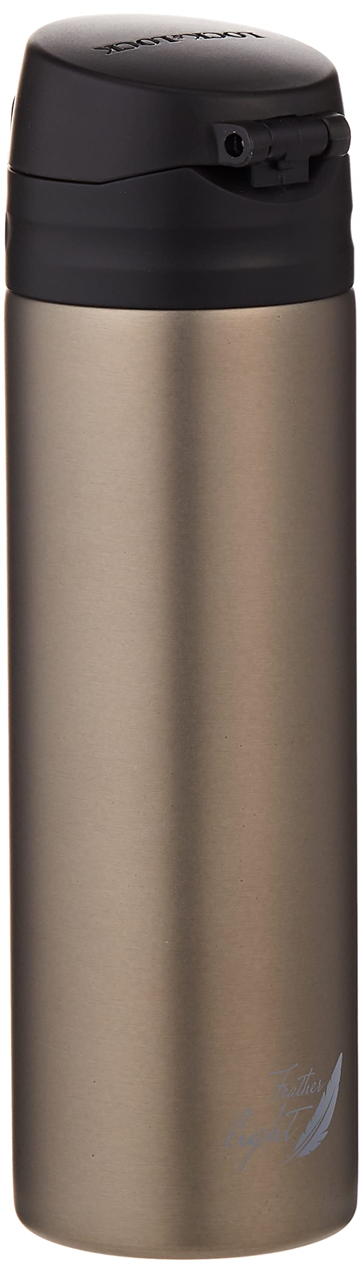 LOCK & LOCK Feather Light Vacuum Bottle - Travel Mug, Stainless Steel, Anthracite, 500 ml / LHC3220