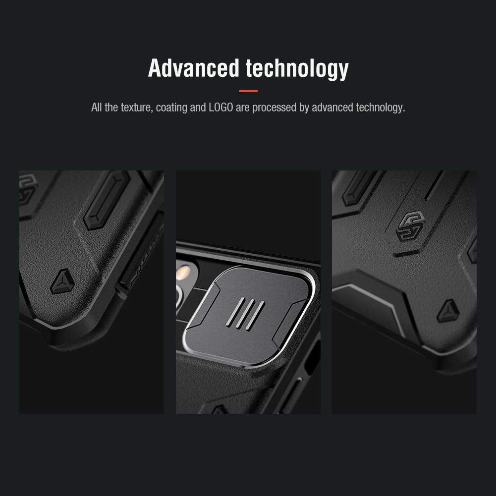 Nillkin iPhone 11 Pro Case Slide Camera Protection Case for iPhone 11 Pro Cover Ring Stand Holder (Black)