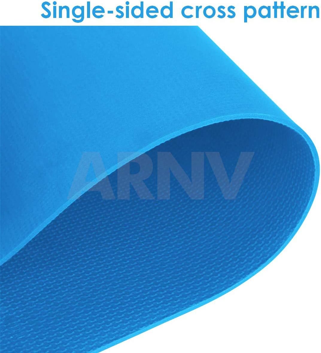 ARNV Yoga And Exercise Mat With Carrying Strap, 8Mm (Blue) (Made In India)