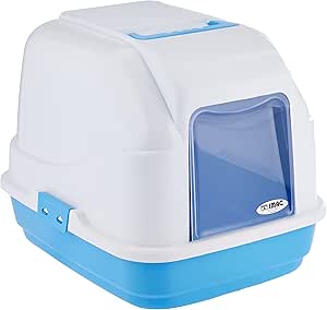 IMAC Cat - Hooded Cat Toilets - 50 x 40 x 40cm Color - Blue