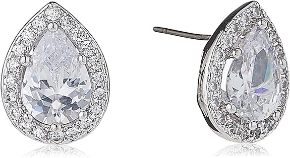 The Carat Collection - Clear Sparkle Pear Earrings