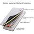 Apple iPad Pro 11 2018 ESR Yippee Color Series PU Leather Slim-Fit Lightweight Trifold Stand Smart Case Cover - Silver