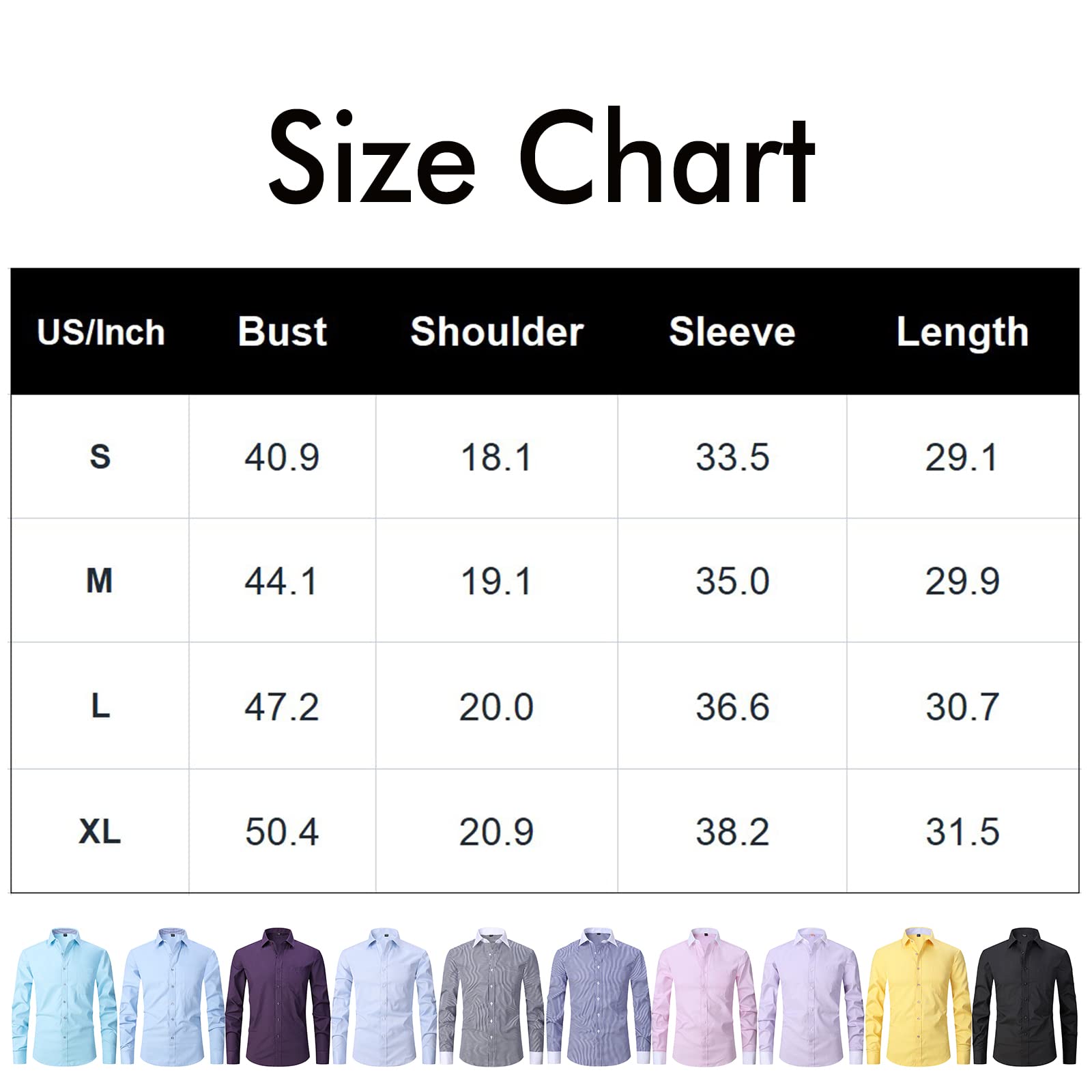 ATOFY Men's French Cuff Dress Shirt Slim Fit Formal Business Button Down Shirt for Men Long Sleeve Random Cufflinks