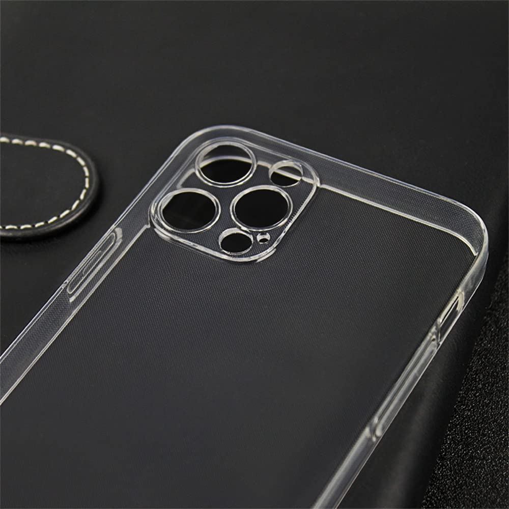 AJEZDONG Compatible with iPhone 11 Pro Max Case Bumper Hybrid Protective Anti Yellowing Shockproof Non Slip Slim Fit (Crystal Clear)