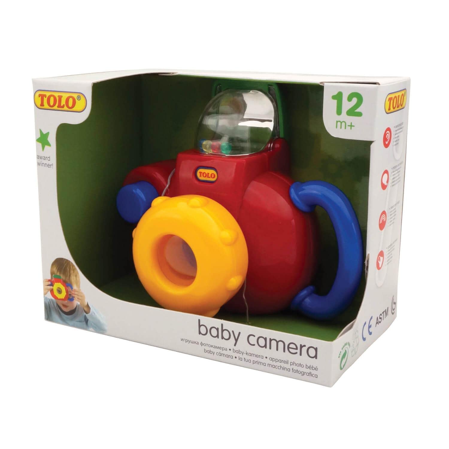 TOLO Toys Baby Camera – Cranberry, Large (Model: T89270)