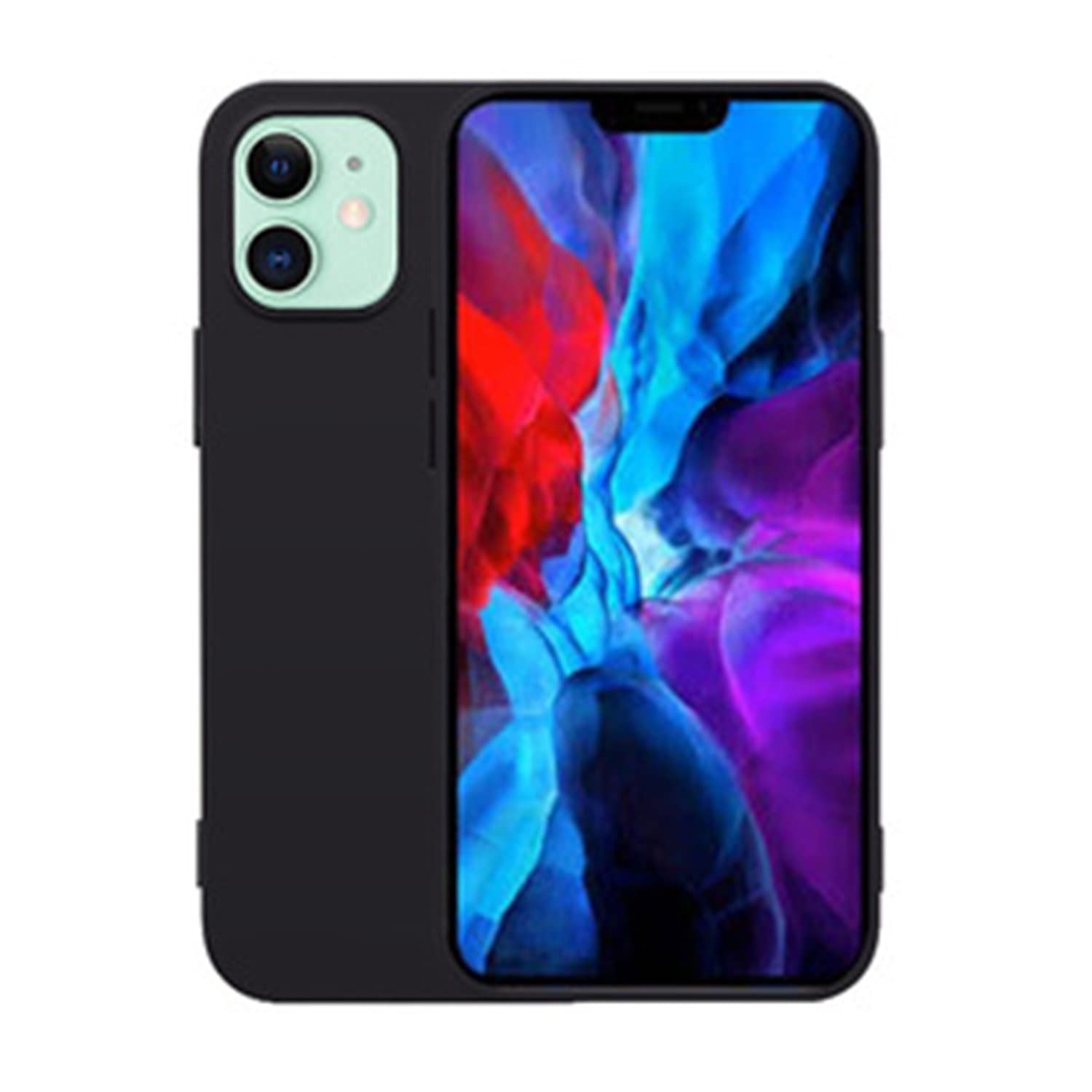 Muguian Case for iPhone 11, 6.1-Inch, Silky-Soft Touch, Full-Body Protective Case, Shockproof Cover with Microfiber Lining(Black)