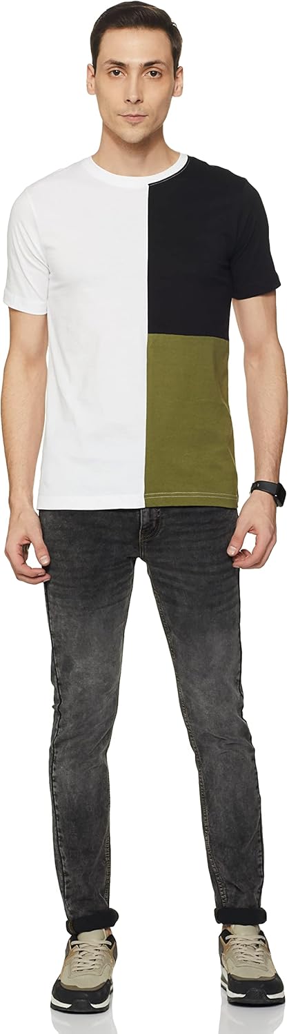 Amazon Brand - Symbol Men's Color Block Regular T-Shirt (SYM-T-CD1-D4)