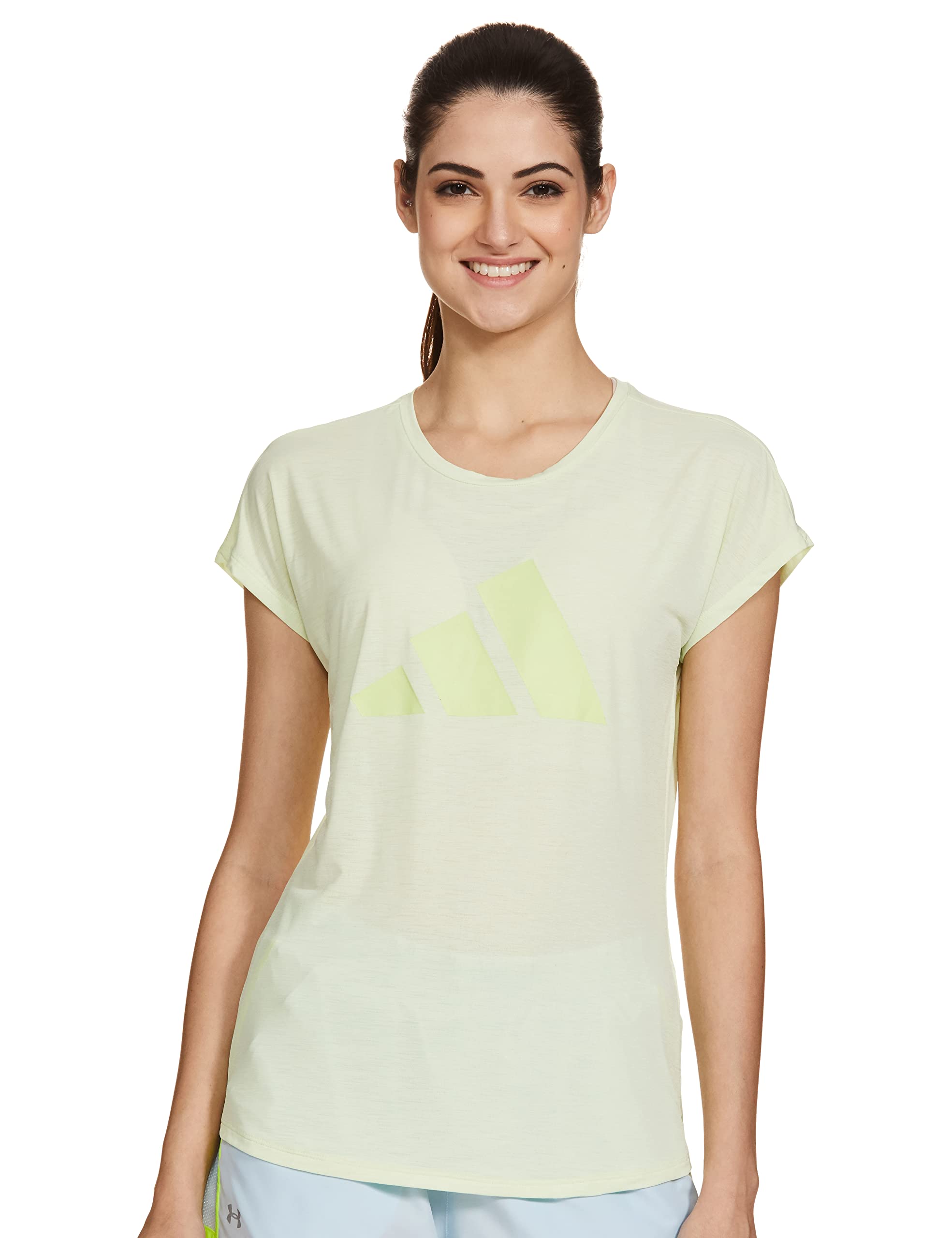 Adidas 3 BAR T-shirt HD9573 TRAINING almost lime T-SHIRT (SHORT SLEEVE) For Women