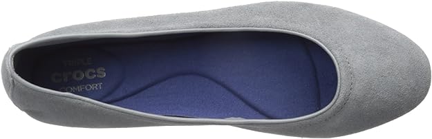 Crocs Womens Lina Suede Ballet Flat