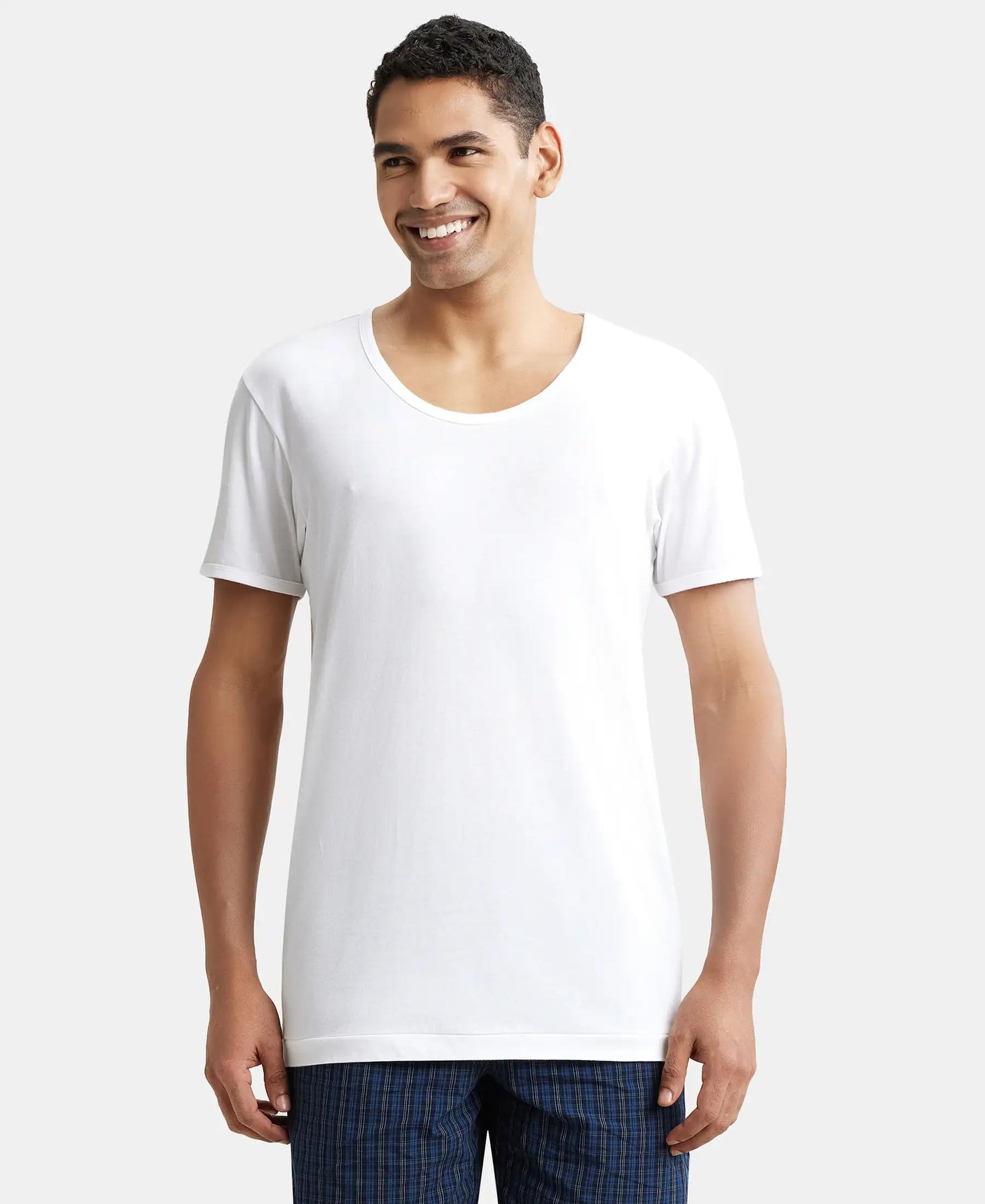 Jockey Men's Half Sleeve Round Neck Vest (Pack of 2)