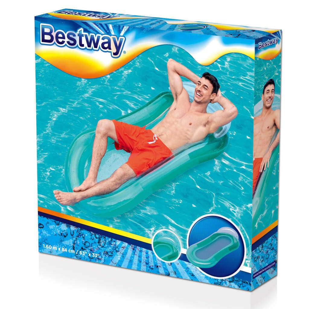 Bestway Aqua Lounge Semi-Submerged Float Inflatable Mattress, 160 cm x 84 cm Size