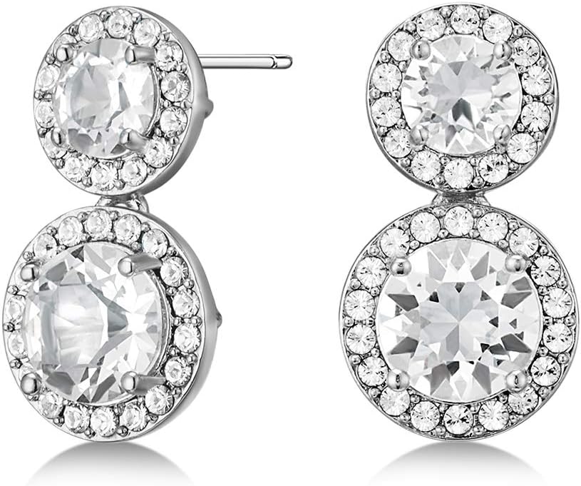 Mestige Women Glass Alexa Earrings with Swarovski Crystals