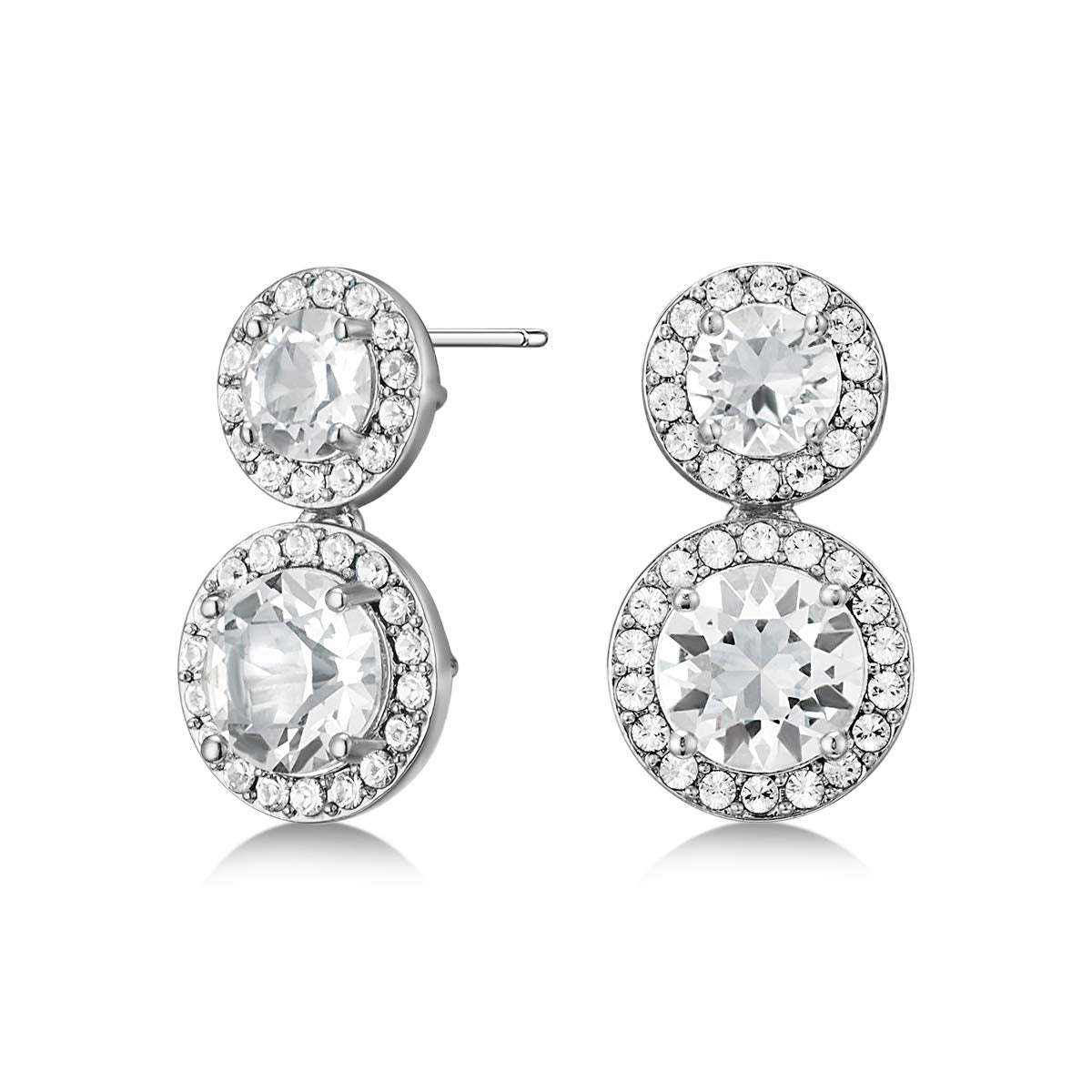 Mestige Women Glass Alexa Earrings with Swarovski Crystals