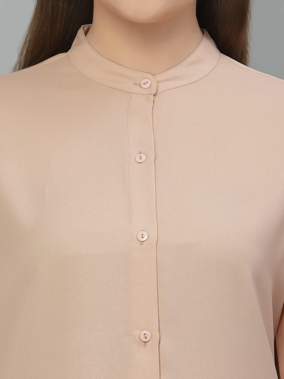 Krave Women Formal Shirt.Nude.S