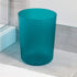 iDesign Finn Compact Round Plastic Trash Can for Bathroom, Bedroom, Home Office, Dorm, 7. 64" x 10", Teal