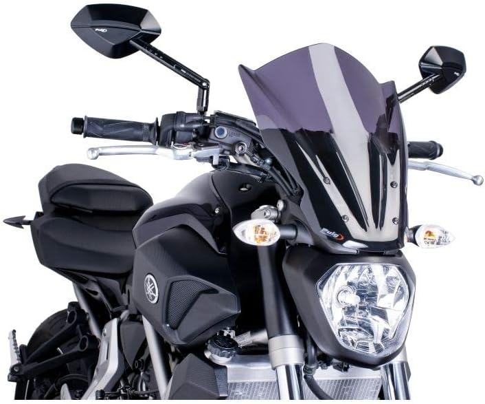 Puig 7016F Windshield for Yamaha MT-07 2014, Dark Smoke, Medium