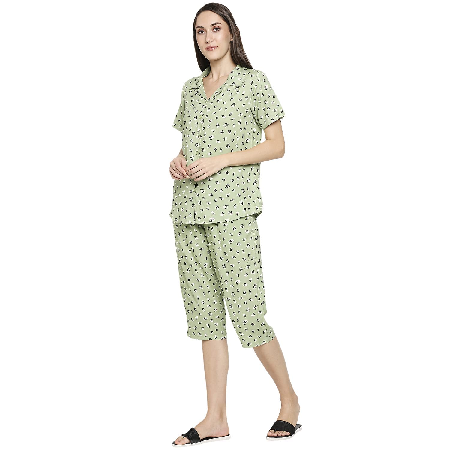 Longies Women's Capri Pyjama Set