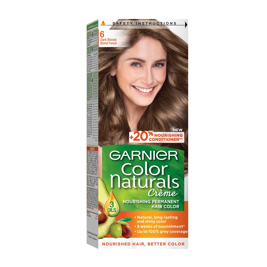 Garnier Hair Colour, With 3 Nourishing Oils, Grey Covereage, Long-lasting Shiny Colour, Natural-looking Result, For All Hair Types