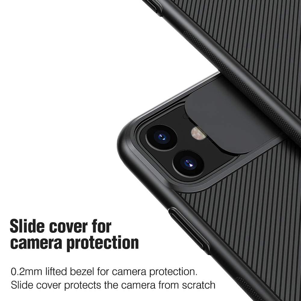 Nillkin Apple Iphone 11 Case Cam Shield Series With Camera Slide Cover Mobile Phone - Black