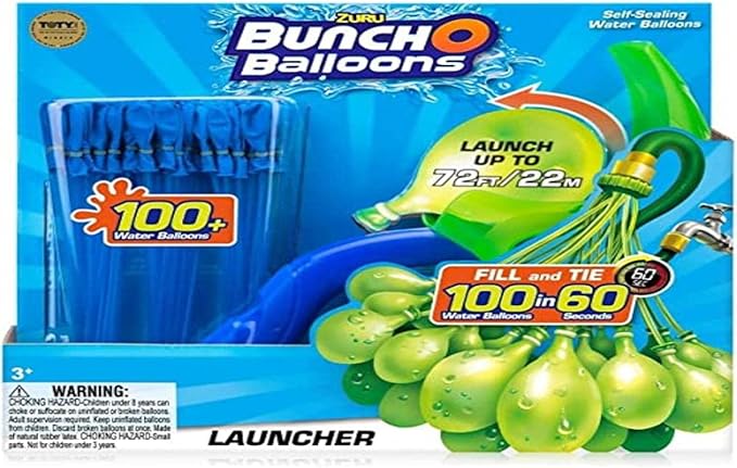 3 Bunches of Water Balloons w/Launcher