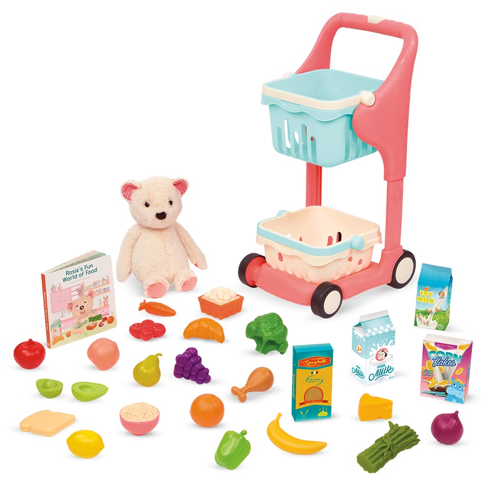 B. BX2054C1Z Musical Shopping Cart & Plush Bear, Multi-Color