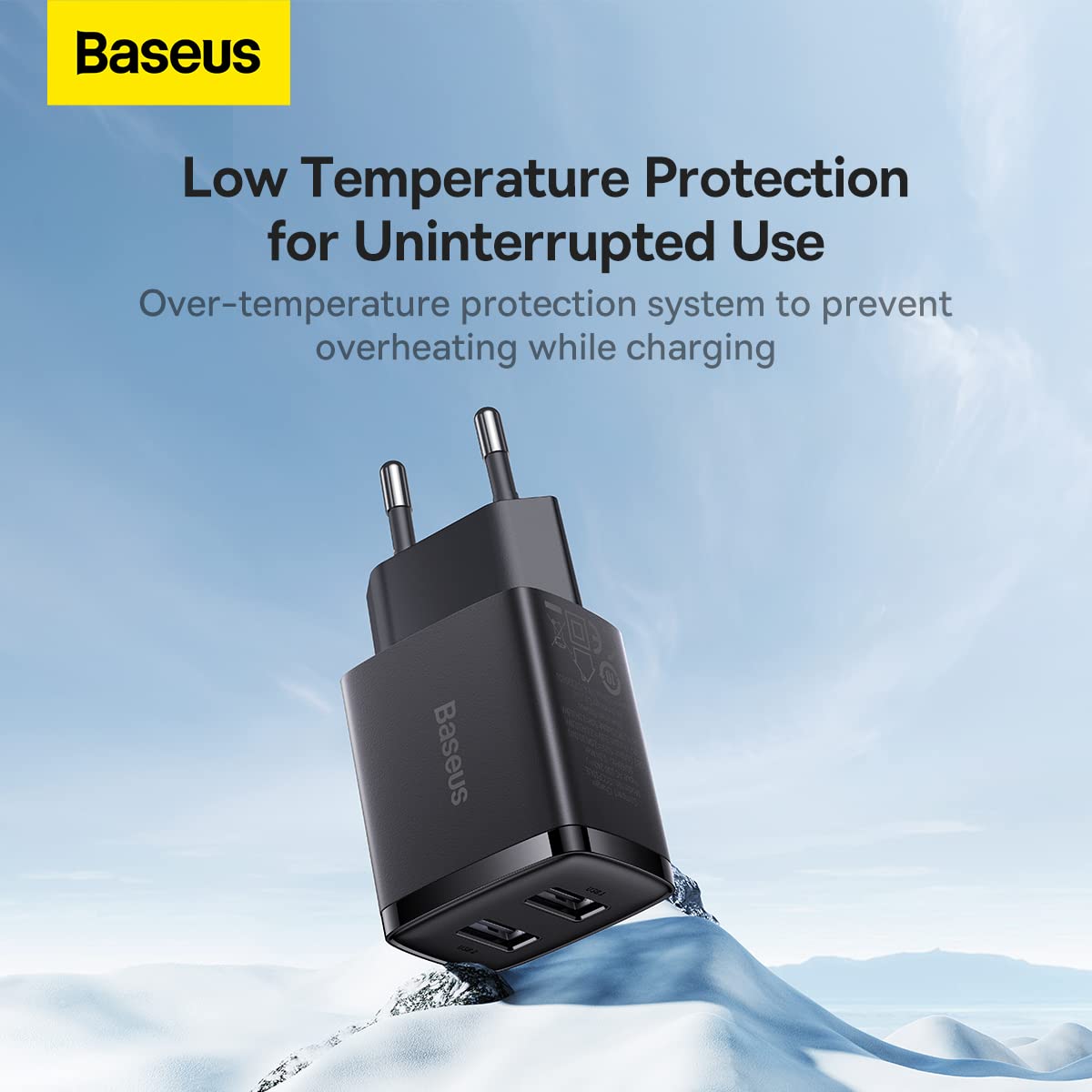 Baseus Compact Charger 2U 10.5W EU Black