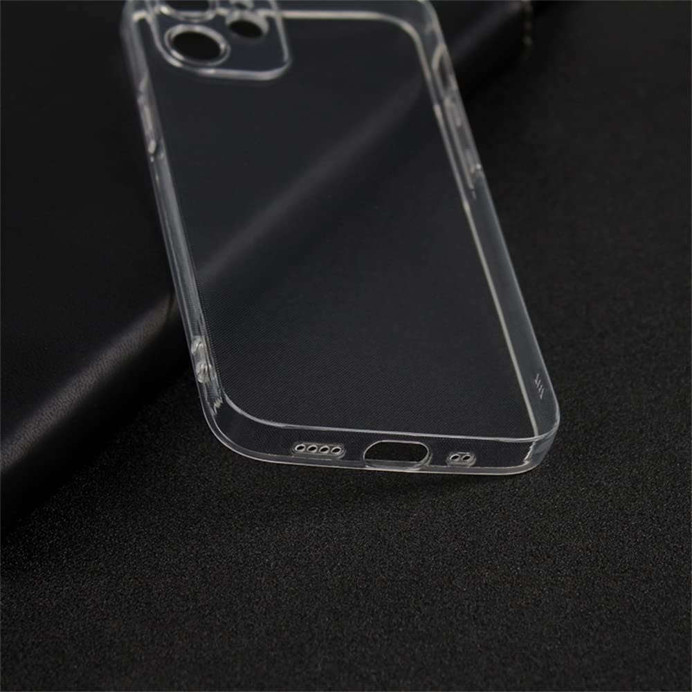 AJEZDONG Compatible with iPhone 12 Case Bumper Hybrid Protective Anti Yellowing Shockproof Non Slip Slim Fit (Crystal Clear)