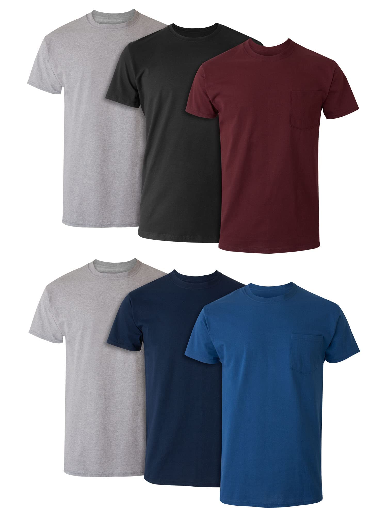 Hanes Men's Comfort Soft Tagless Pocket T-Shirt Size: XXL Color: Assorted