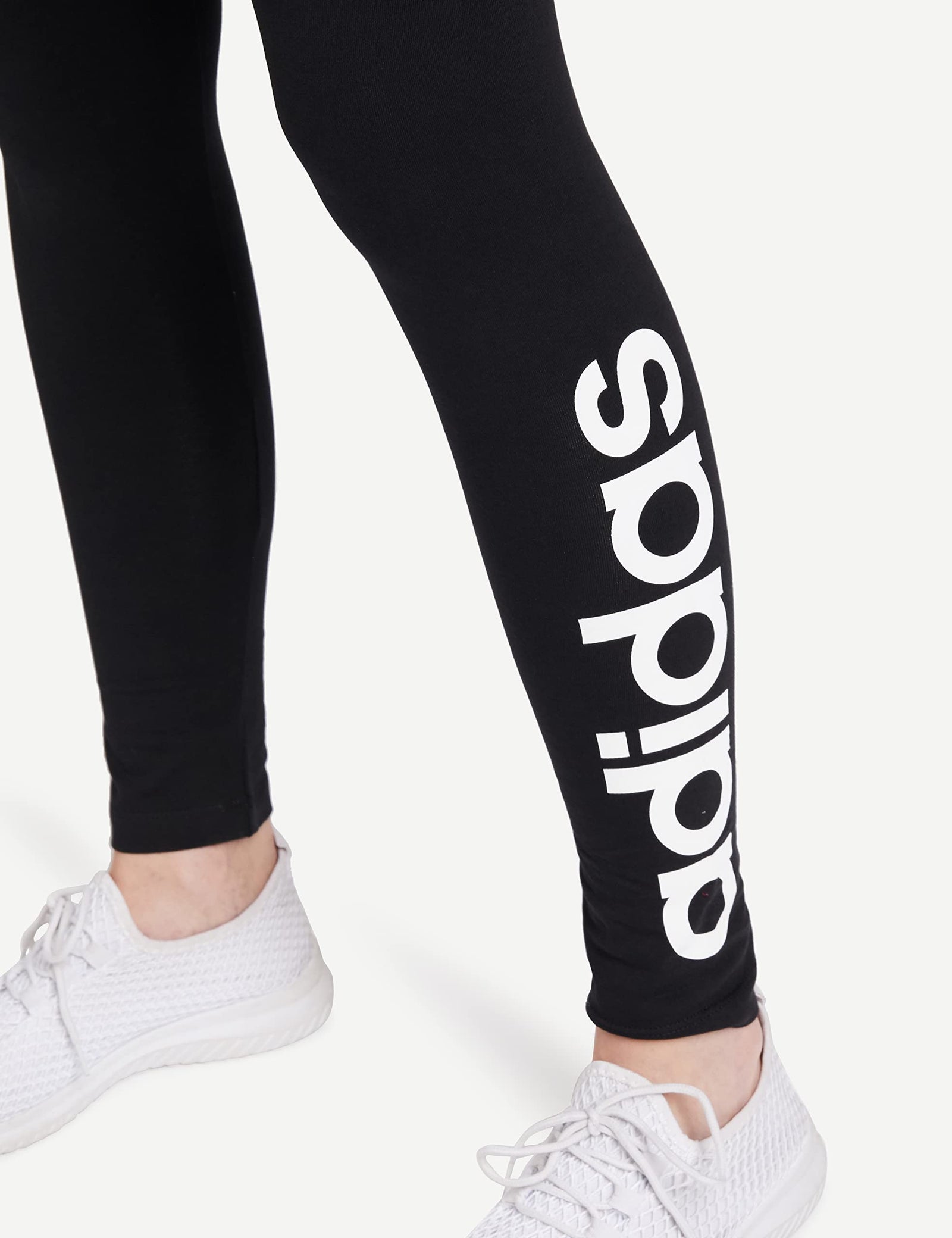 Adidas womens ESSENTIALS HIGH-WAISTED LOGO LEGGINGS Tights , black-white , m