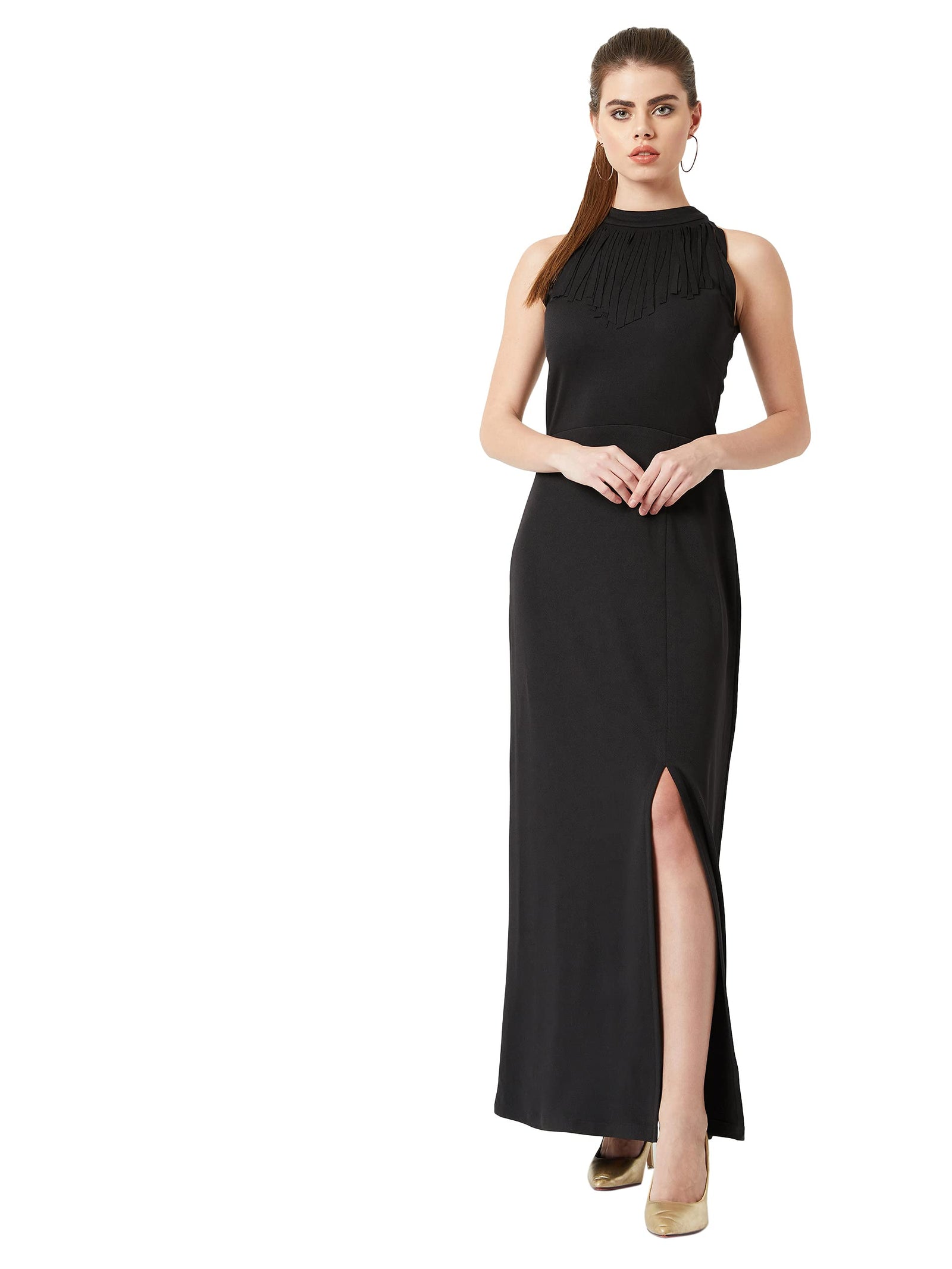 Miss Olive Women's Crepe Maxi Dress