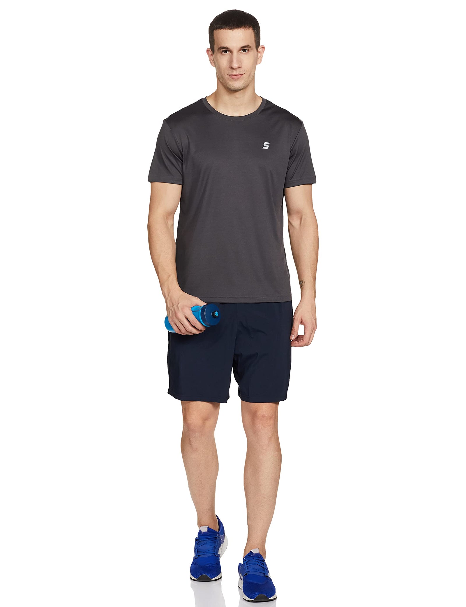Amazon Brand - Symactive Men's Round Neck Sports T-Shirt