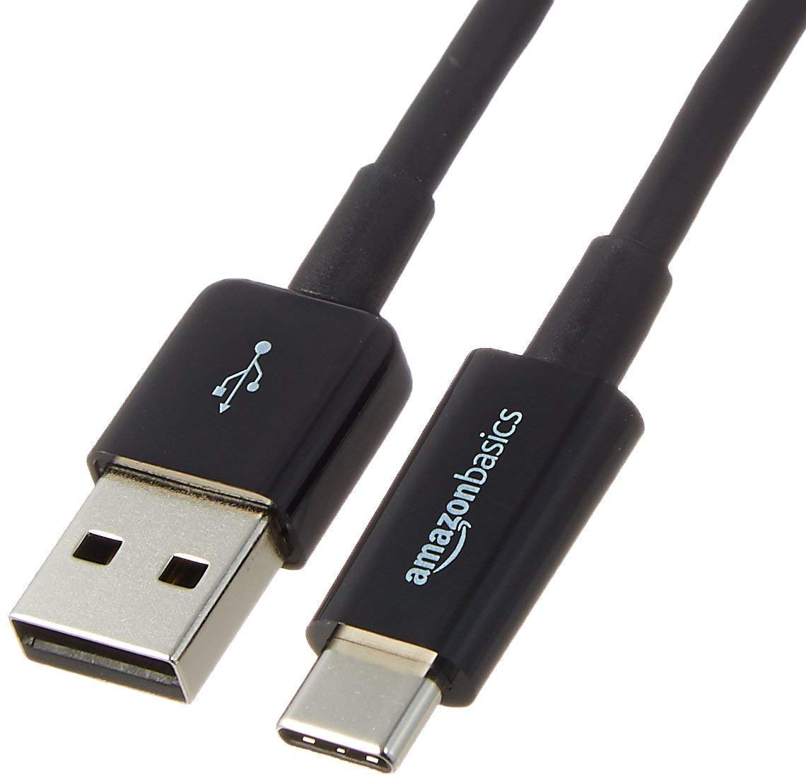 Amazon Basics AmazonBasics USB Type-C to USB-A 2.0, 480Mbps Speed, USB-IF Certified, for Apple iPhone 15, iPad, Samsung Galaxy, Tablets, Laptops, 9 Feet (2.7 Meters) - Black