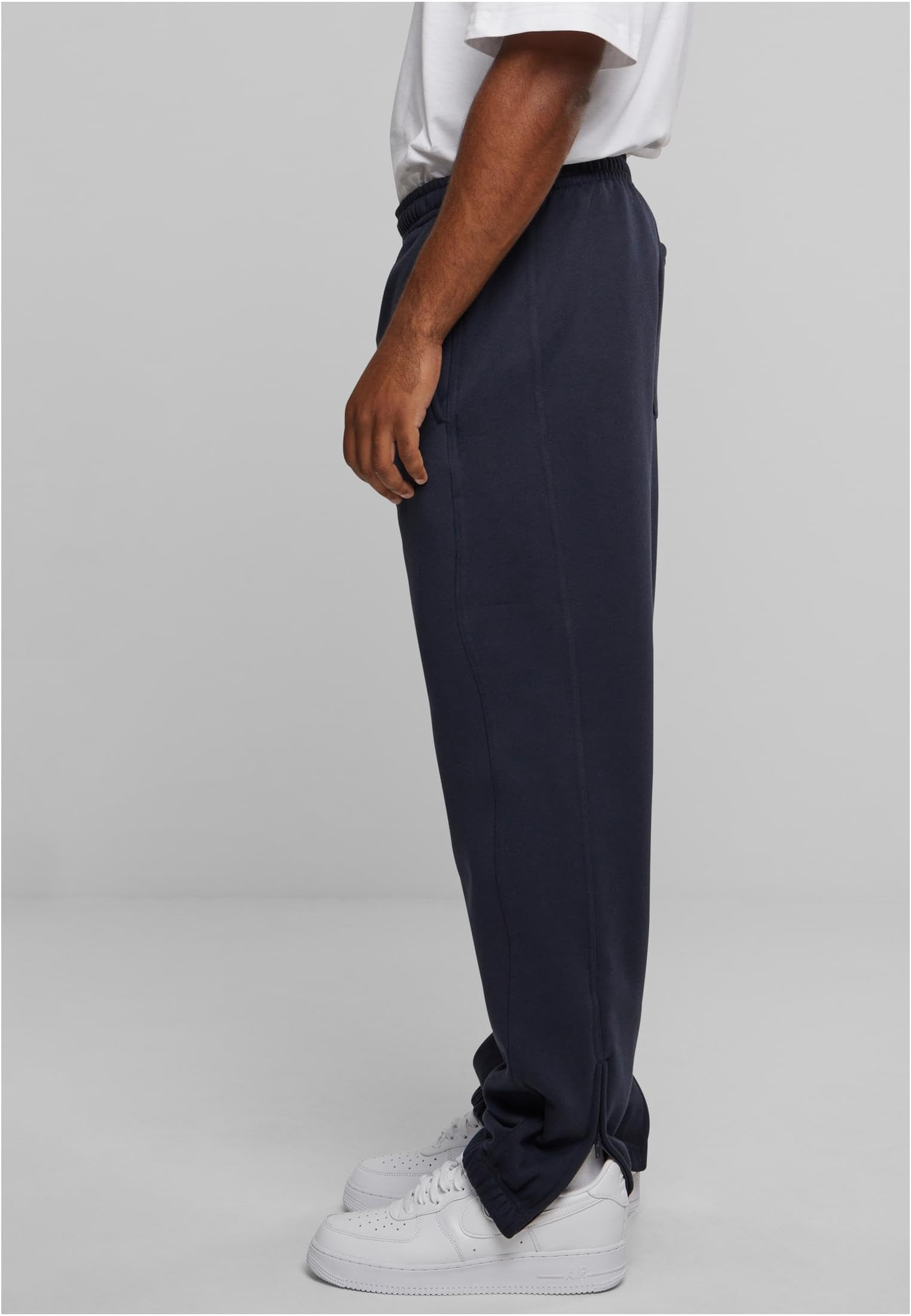 Urban Classics Mens Sweatpants TB014B Drawstring Joggers, Sport Trousers with Elastic Waist, Tracksuit Trousers with Elasticated Zipped Ankles, Loose Fit