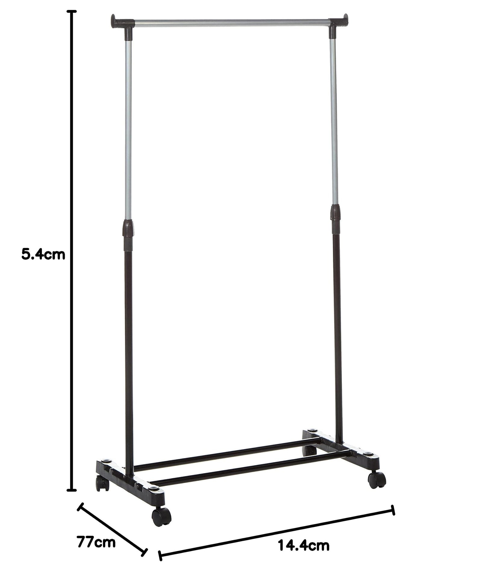 ECVV Stainless Steel Elevation Type Folding Clothes Hanger Single Pole
