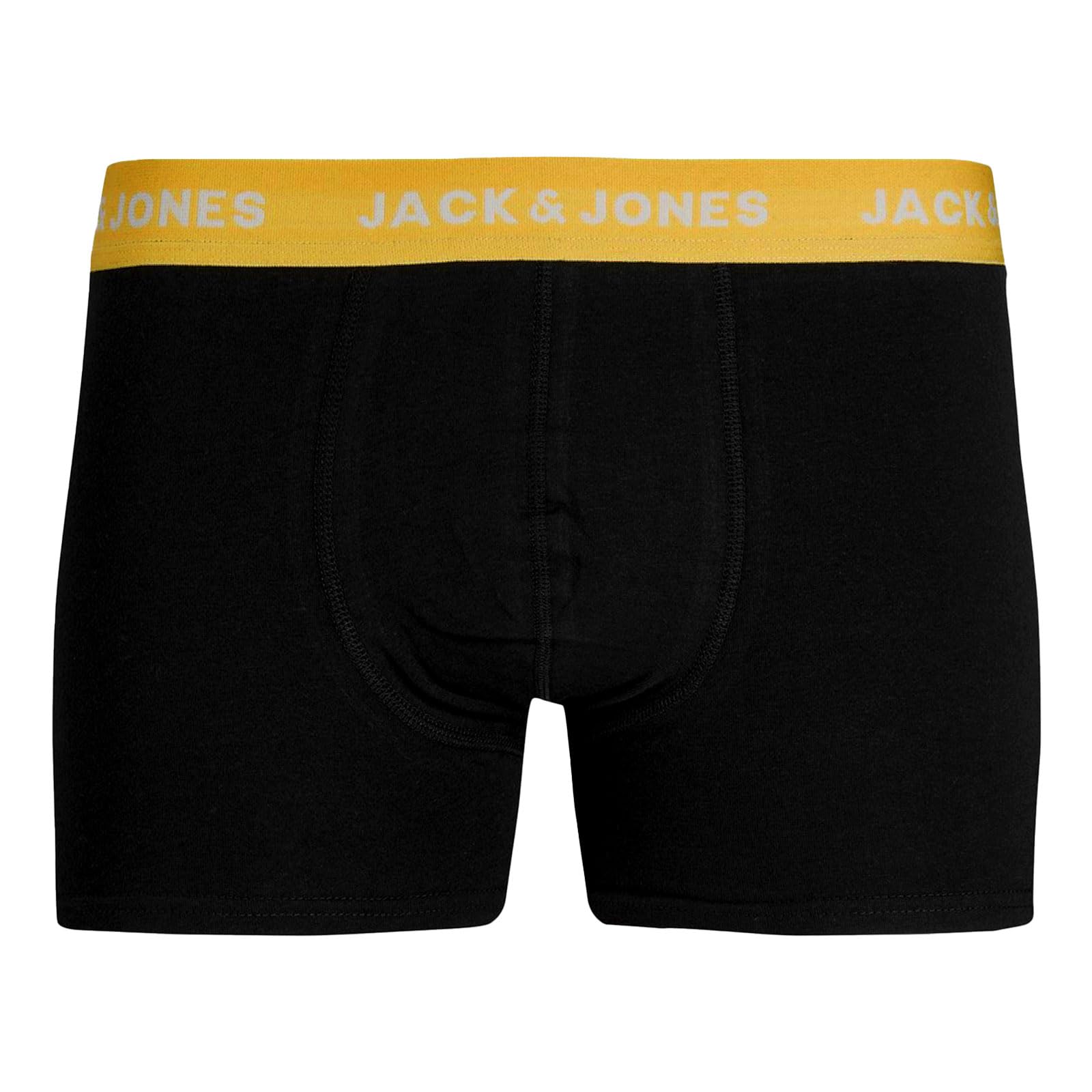 Jack & Jones Men's Vito Solid 7-Pack Trunks Black