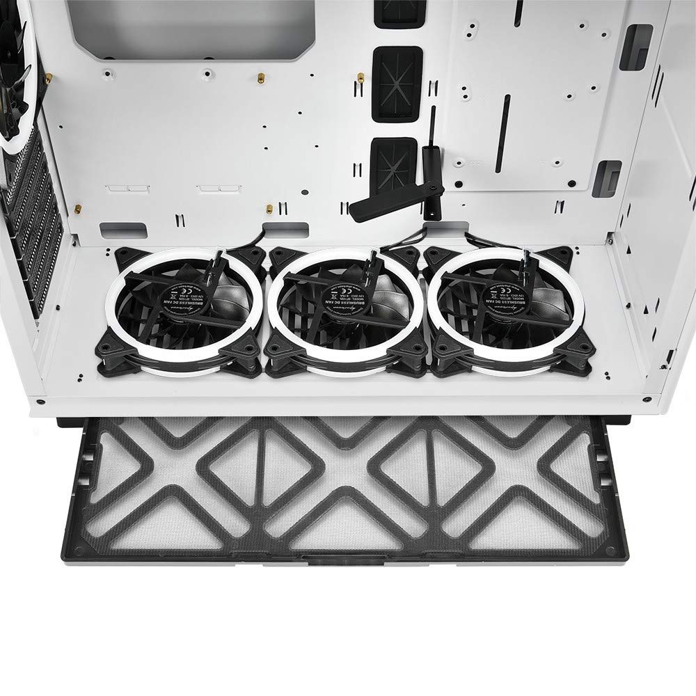 Sharkoon Pure Steel White PC Case, RGB