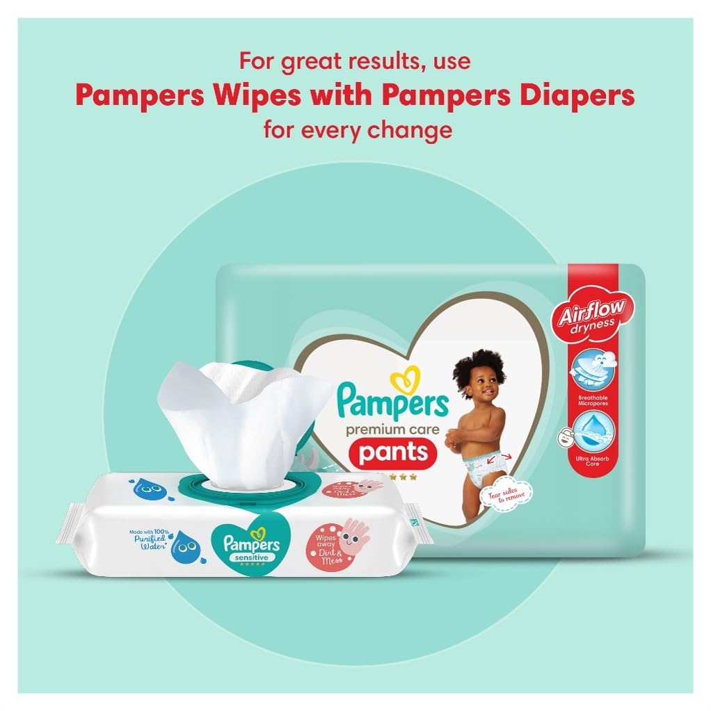 Pampers Premium Care Pants Diapers, Size 5, 12-18kg, Unique Softest Absorption for Ultimate Skin Protection, 40 Count